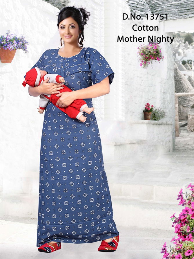 Seven Cross Mother Feeding Nighty Western Catalog